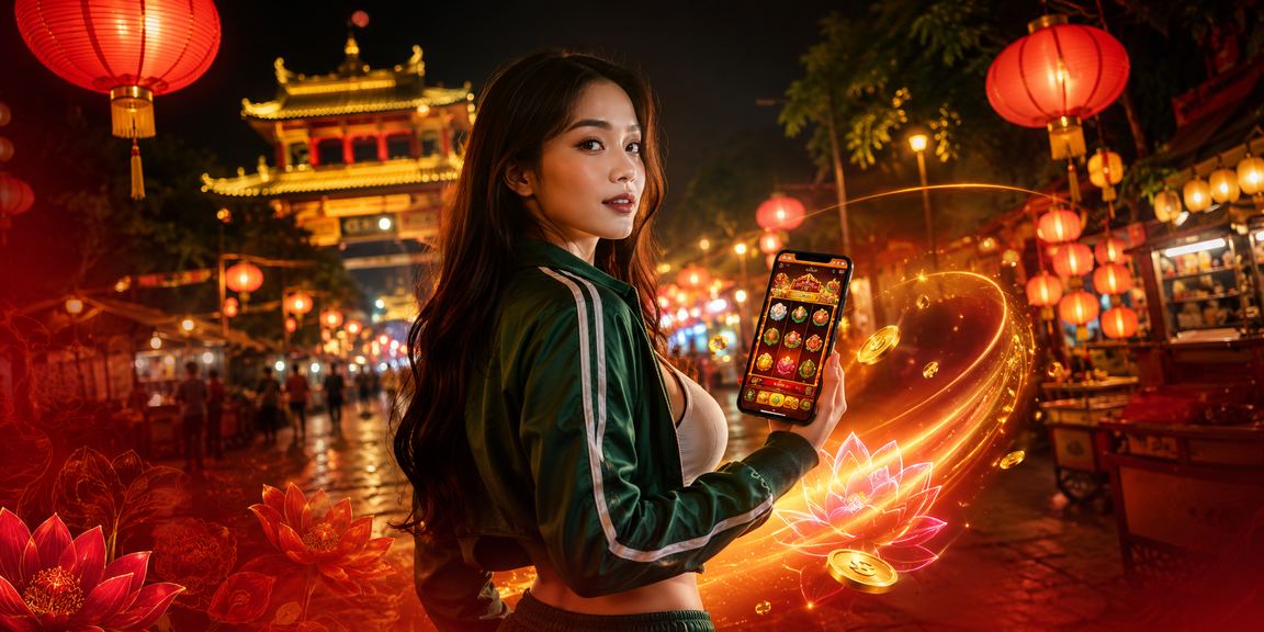 Khung cảnh chợ đêm Huế về khuya, nơi nhiều người dùng truy cập nền tảng giải trí trực tuyến