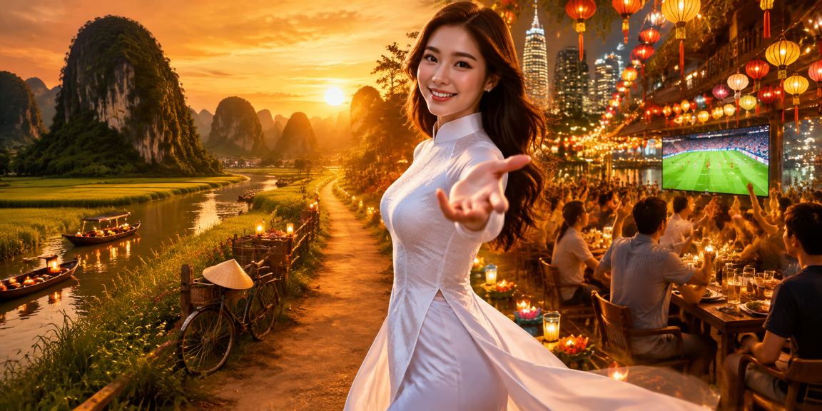 Phụ nữ áo dài Sài Gòn kiểm tra thông tin thanh toán trực tuyến trên điện thoại